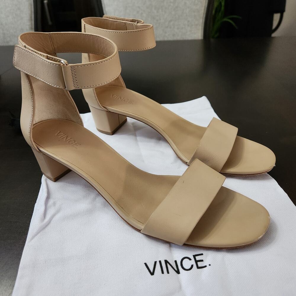 Vince Rita Leather City Sandals Size 9